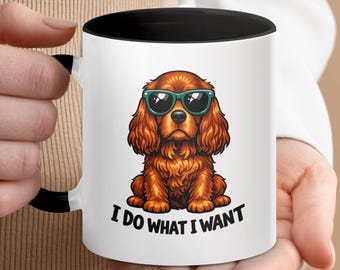 Sassy Cavalier King Charles Spaniel Mug, Funny Dog Mom Coffee Cup, Pet Lover Gift