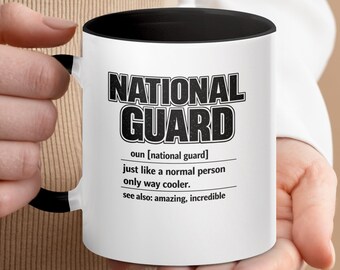 National Guard Definition Mug, Funny Military Coffee Cup, Soldier Appreciation Present