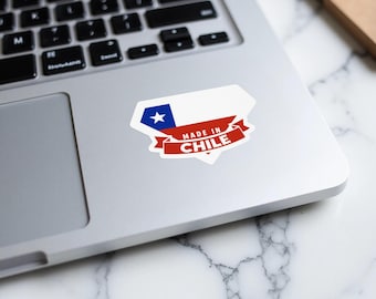 Design adesivo per la bandiera del Cile | Vettore Gratis