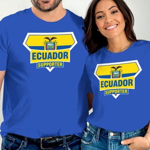 Ecuador Supporter T-Shirt, Ecuadorian Flag Tee, Football Fan Shirt, Ecuador Pride, Tshirt for Men, Tshirt for Women
