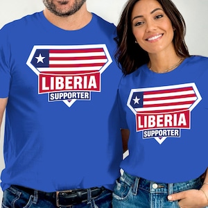 Liberia Supporter T-Shirt, Liberian Flag Tee, Liberia Pride T Shirt, Tshirt for Men, Tshirt for Women, Liberian Gift Idea