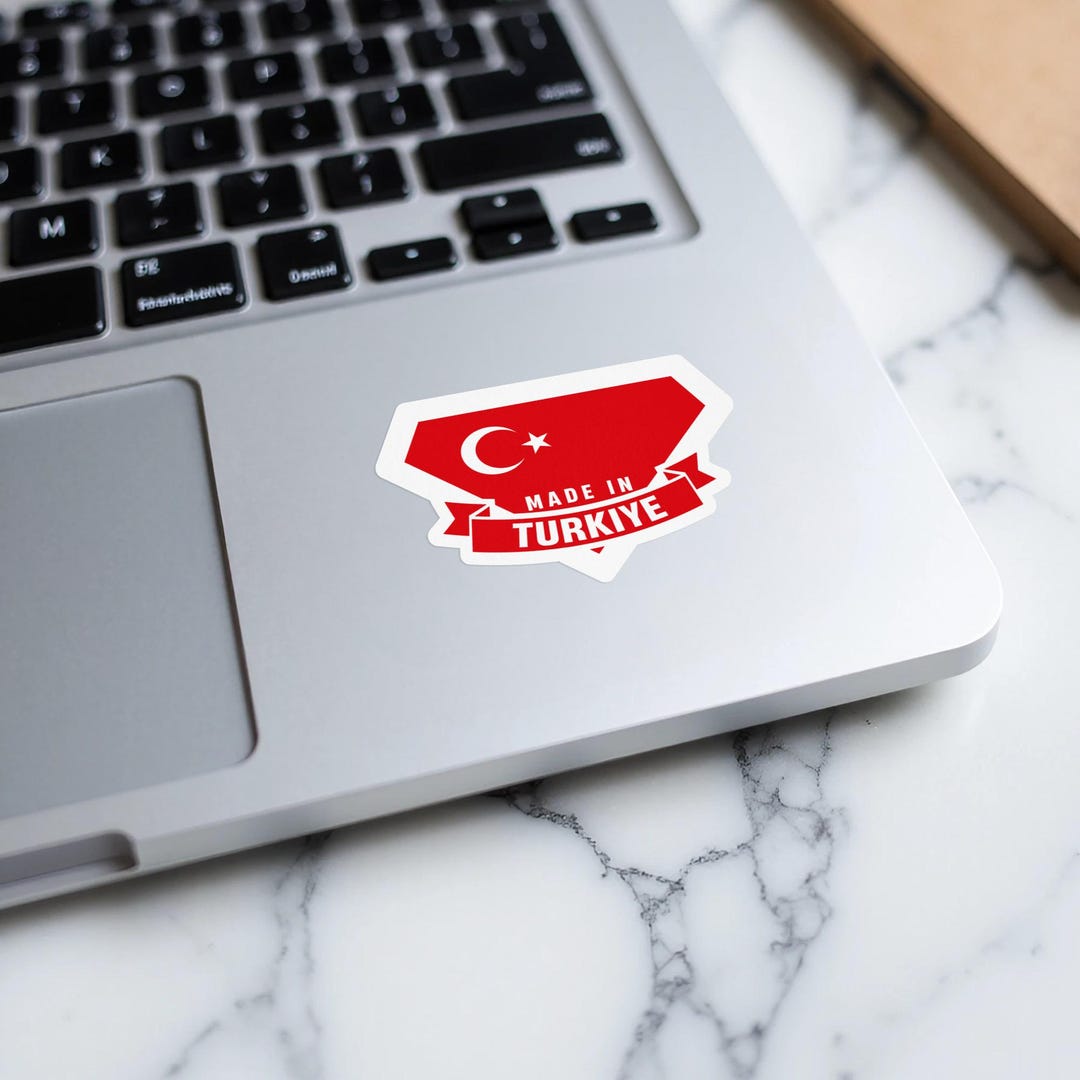 Turkey Pride Sticker Vinyl Kiss Cut Sticker Turkish Flag Sticker Gift ...