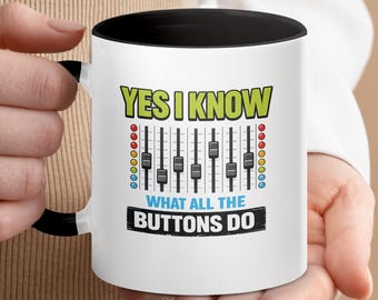 Audio Engineer Mug | Funny Sound Mixer Coffee Cup for Music Producer, DJ