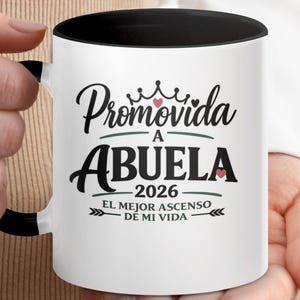 Mok Promovida a Abuela 2026, Aankondigingscadeau Spaanse oma