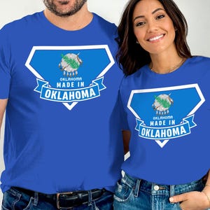 Oklahoma State Pride T Shirt, Made in Oklahoma Shirt, Oklahoma Flag Gift Tee, Oklahoma Souvenir T-Shirt for Men, T-Shirt for Women