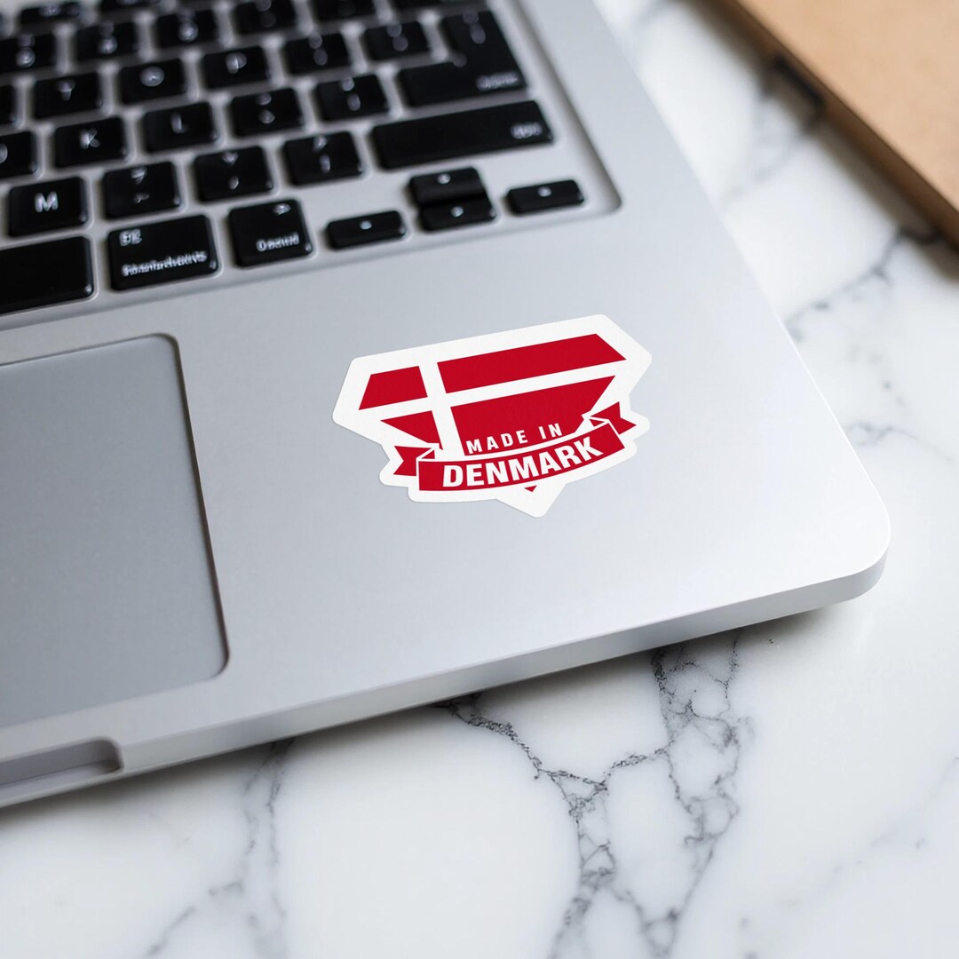 Denmark Meme Sticker Denmark Flag Sticker: Vinyl Kiss Cut - Danish Heritage Design - Etsy