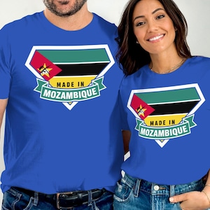 Made in Mozambique T-Shirt, Mozambique Flag Tee, Mozambique Pride Shirt, Africa Souvenir, Gift for Mozambican, Mozambique Gift, TShirt