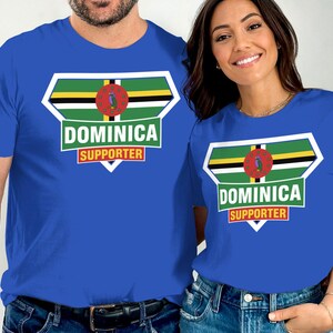 Dominica Supporter T Shirt for Men, Women, Dominica Flag T Shirt, National Pride Tee, Dominica Souvenir T Shirt, Dominica Gift Idea