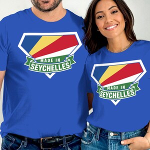 Made in Seychelles T-Shirt Souvenir Gift, Seychelles Flag Tee, Travel Tshirt for men, Tshirt for women, Seychelles Pride Top, Unisex T Shirt