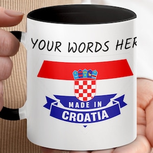 Custom Croatia Mug: Personalized Croatian Flag Gift