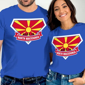 North Macedonia Flag T-Shirt, Macedonian Pride Tee, Souvenir Gift, Travel Shirt, Country Pride Tshirt for Men, Tshirt for Women