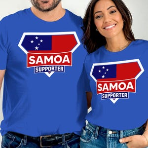 Samoa Supporter T-Shirt, Samoan Pride Apparel, Samoa Flag Tee, Samoa Gift, Mens Womens T Shirt, Samoa Roots Tshirt, Samoan T Shirt Design