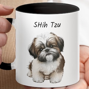 Personalized Shih Tzu Mug, Custom Dog Breed Coffee Cup, Add Your Dog&#39;s Name, Perfect Gift for Dog Lovers, Cute Pet Lover Gift