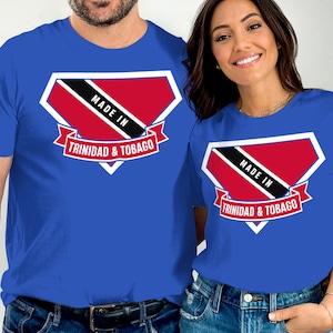 Made in Trinidad and Tobago T Shirt, Trinidad and Tobago Flag T-Shirt, Travel T Shirt, Souvenir Gift Shirt, Trinidad and Tobago Pride