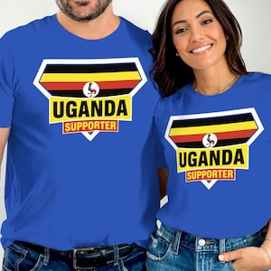Uganda Supporter T-Shirt: Ugandan Flag Pride Tee