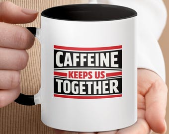 Tasse avec caféine, verres à café en céramique (11, 15 oz)