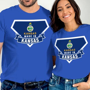 Kansas State Flag T-Shirt, Made In Kansas, T shirt for men, T shirt for women, Kansas Souvenir, Kansas Gift, Tshirt for men, Tshirt for