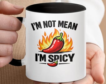 Spicy Chili Pepper Mug, Witty Sarcastic Humor Coffee Tea Cup