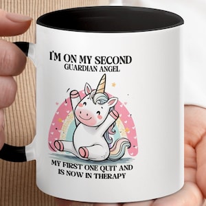 Funny Unicorn Mug, Cute Magical Unicorn Coffee Mug, Gift Idea for Kids and Unicorn Lovers, Rainbow Ceramic Mug, Cute Mug for Office