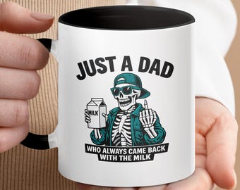 Vadermok skelet, grappig sarcastisch koffiekopje, Vaderdagcadeau
