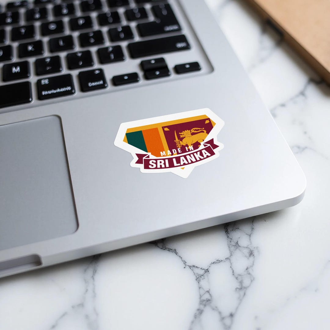 Sri Lanka Pride Sticker, Vinyl Kiss Cut Sticker, Sri Lanka Flag Sticker ...