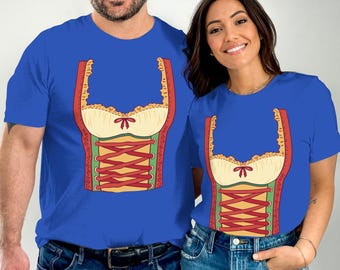 T-shirt Oktoberfest en dirndl : t-shirt costume bavarois, fête de la bière allemande