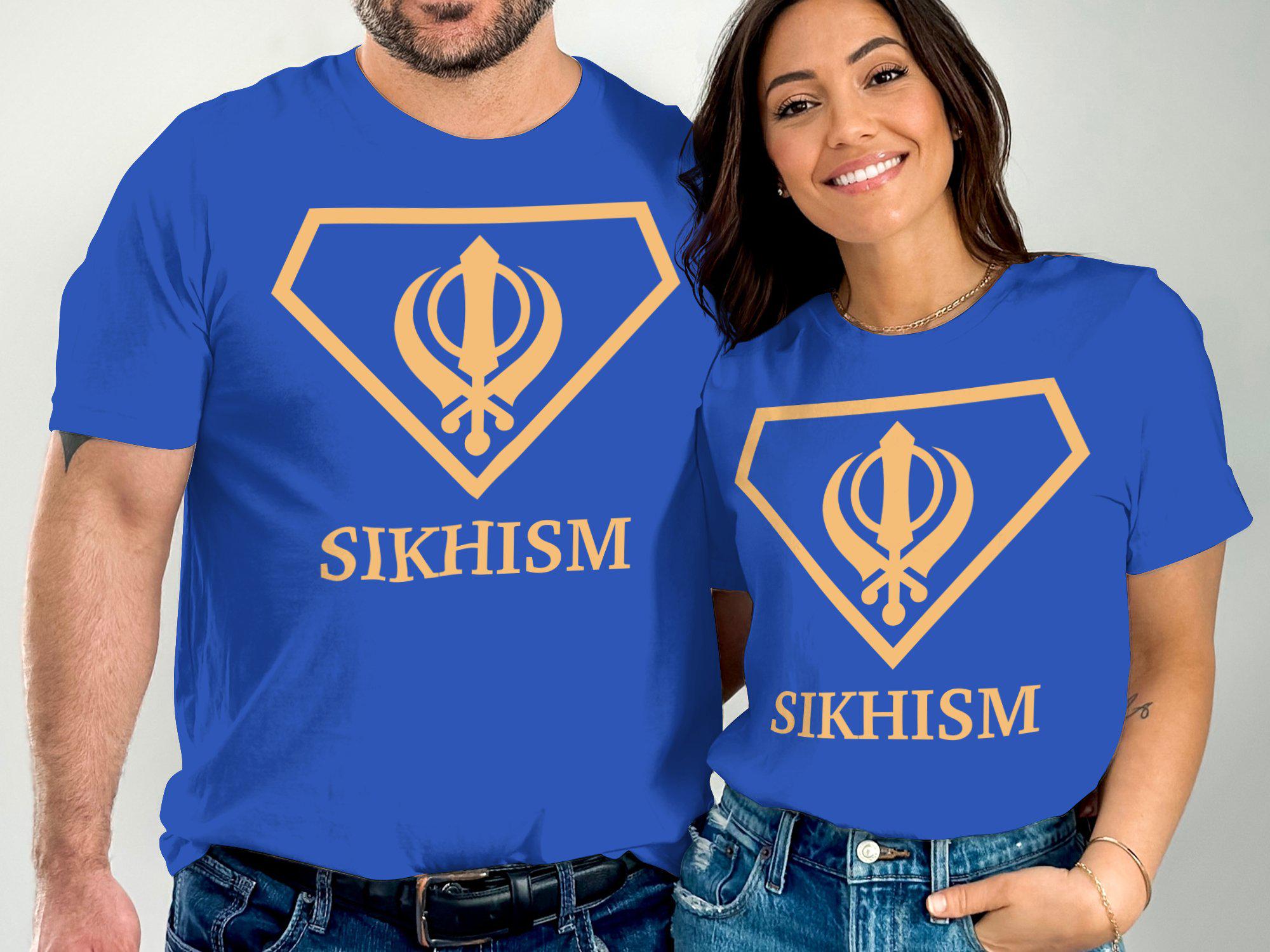 Sikh Symbol T Shirt Khanga Khanda Tee Spiritual Shirt for Men T Shirt for Women, Sikhism Inspired Design,Religious Khanga Tee,Sikh Khanga