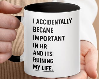 Taza de café divertida de RRHH, regalo con humor para RRHH