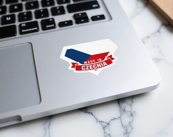 Adesivo Paraurti Stemma Repubblica Ceca - 100mm Vinile Lucido - StickersWorld