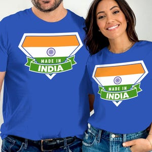 Made in India T-Shirt: Patriotic Indian Flag Tee