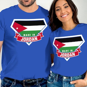 Made in Jordan T-Shirt: Jordanian Flag Pride Tee