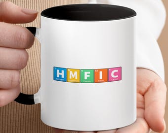 HMFIC Periodic Table Mug | Funny Science Coffee Cup for Chemists, Teachers