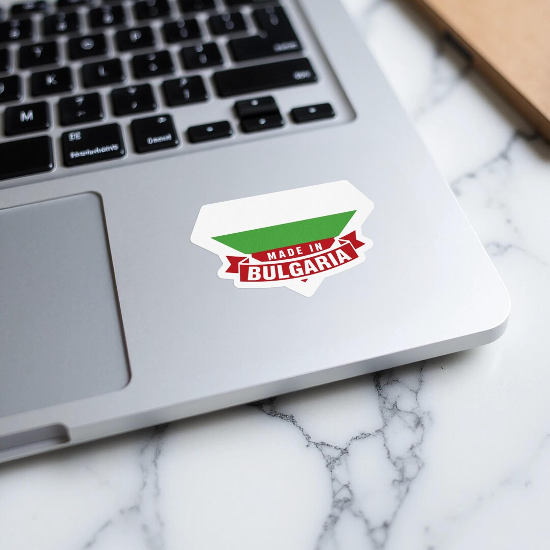 Made in Bulgaria Sticker, Bulgarian Flag Decal, Country Pride Gift ...