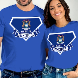 Made in Michigan T-Shirt, Michigan State Pride, Michigan Souvenir, Michigan Lover Gift, Tshirt For Men, Tshirt For Women, Michigan Gift Idea