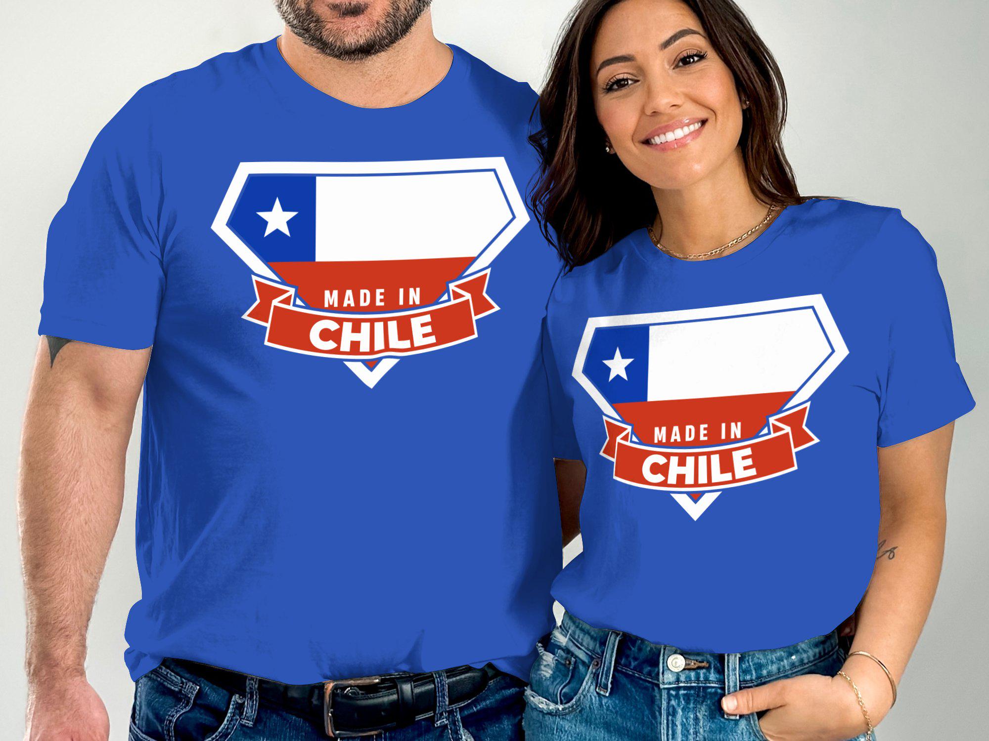 Made in Chile Flag T-Shirt, Chilean Pride Apparel, Chile Souvenir Gift, t shirt for men, t shirt for women, tshirt for men, tshirt for women