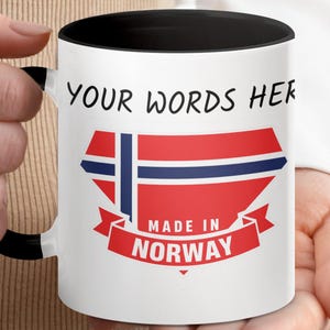 Personalized Norway Flag Mug: Norwegian Pride Souvenir
