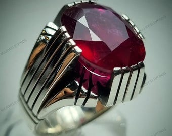 Anello tanzanite per uomo - Per lui - Regali per il primo anniversario per uomo - Il miglior regalo per il PAPÀ - Regalo di Natale