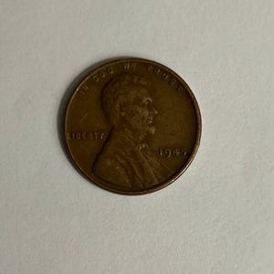 1945 No Mint Mark  Wheat Penny