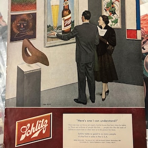 Schlitz Beer Vintage Magazine Ad