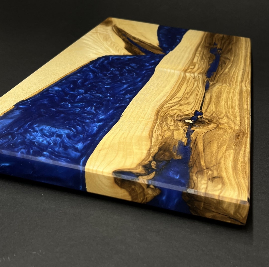 Wooden Ash Resin Epoxy Serving Tray Epoxy Wood Slab for Serving Tray Charcuterie Board Resin