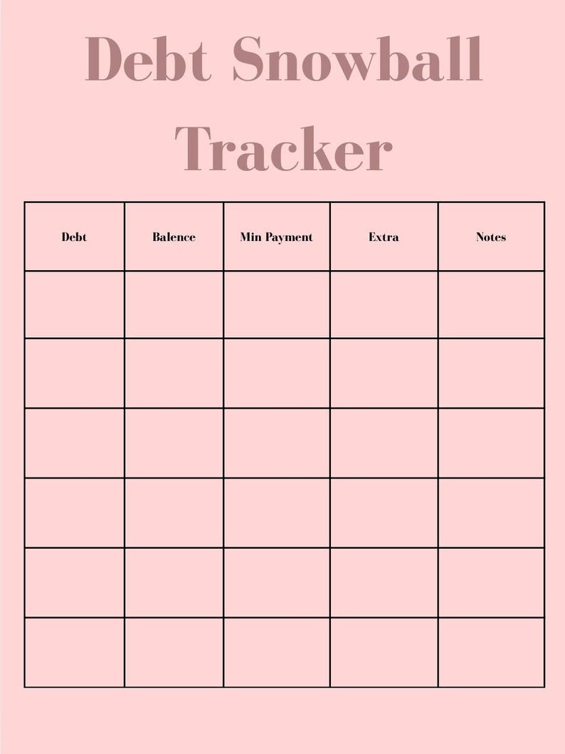 Printable Budget Planner - Etsy
