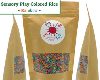 Rainbow - Sensory Play Colored Rice (12oz. bag)