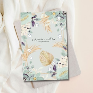 Sermon Notebook for Church, Church Notes, Sermon Journal, Sermon Notebook, Christian Gifts for Mother&#39;s Day, Gifts for Christian Women