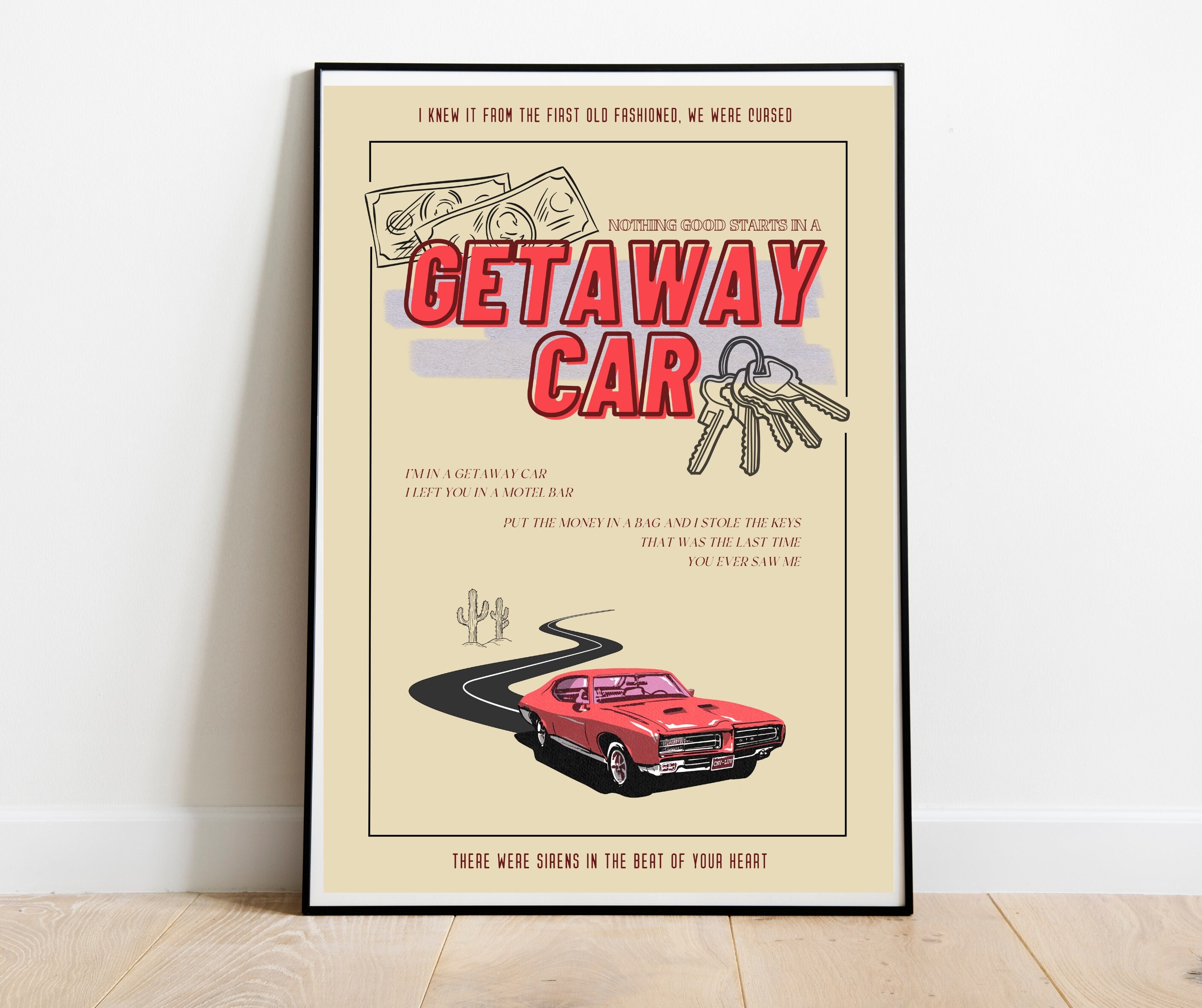 Getaway Car DIGITAL Print 