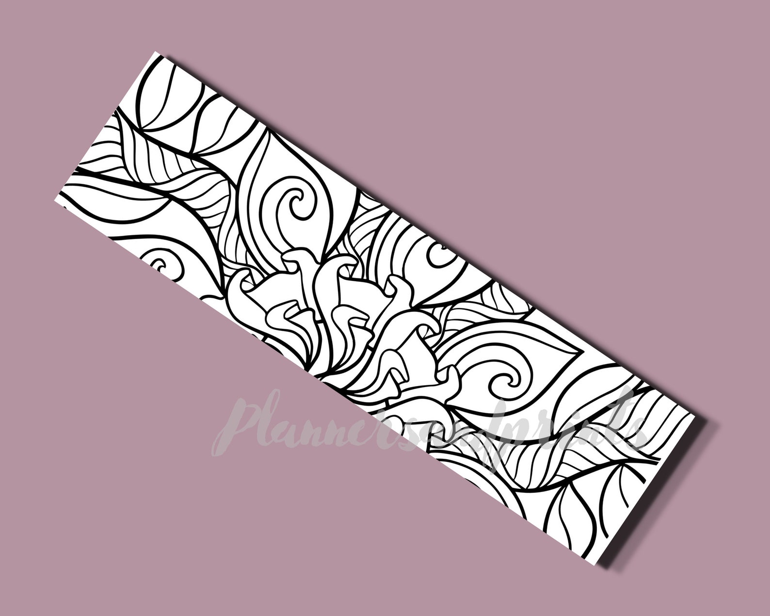 Printable Coloring Bookmarks Coloring Bookmarks for Adults Etsy