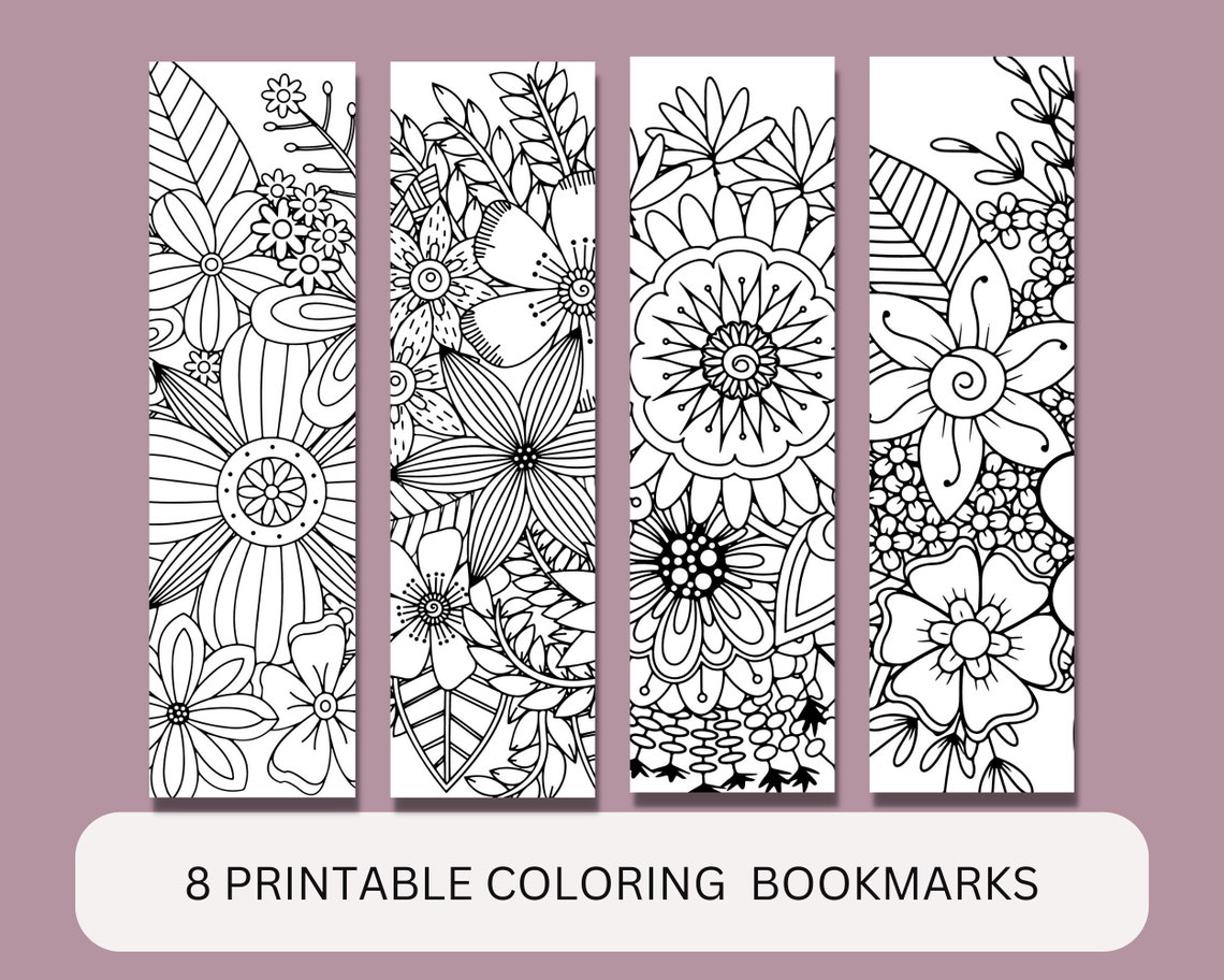 Coloring Bookmarks Printable Bookmarks Bookmarks to Color Etsy Coloring Bookmarks Printable Bookmarks Bookmarks to Color Etsy