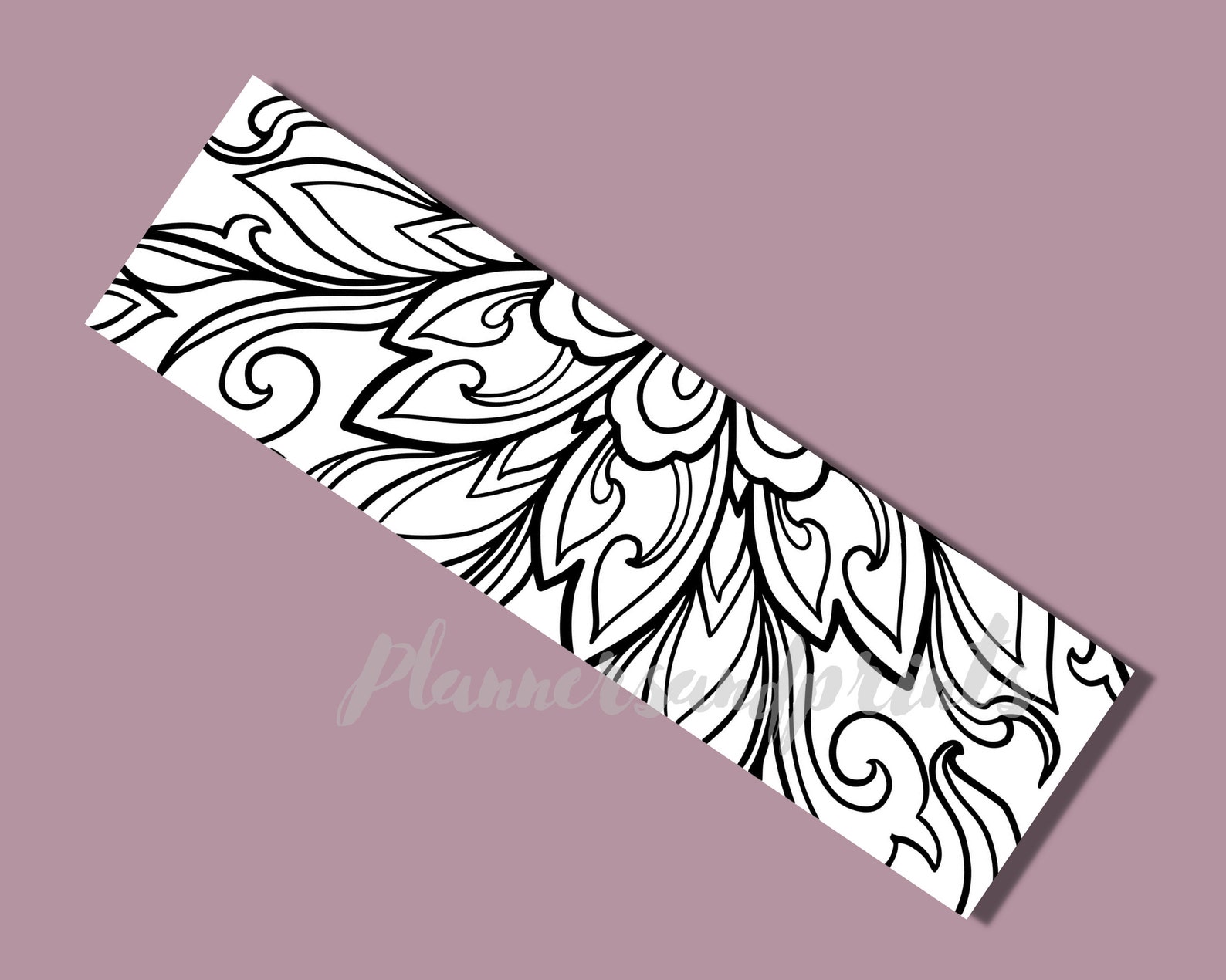 Printable Coloring Bookmarks Coloring Bookmarks for Adults Etsy