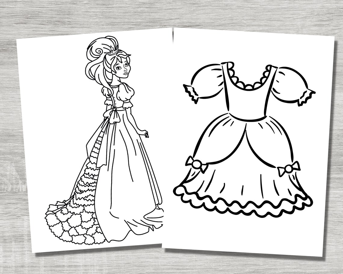 Princess Coloring Pages, 40 Cute Princess Coloring Pages, Printable