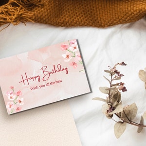 Printable Birthday Card, Birthday Card for Friend, Happy Birthday Card ...