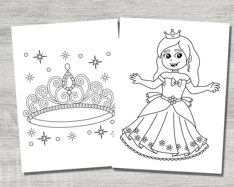 Princess Coloring Pages, 40 Cute Princess Coloring Pages, Printable